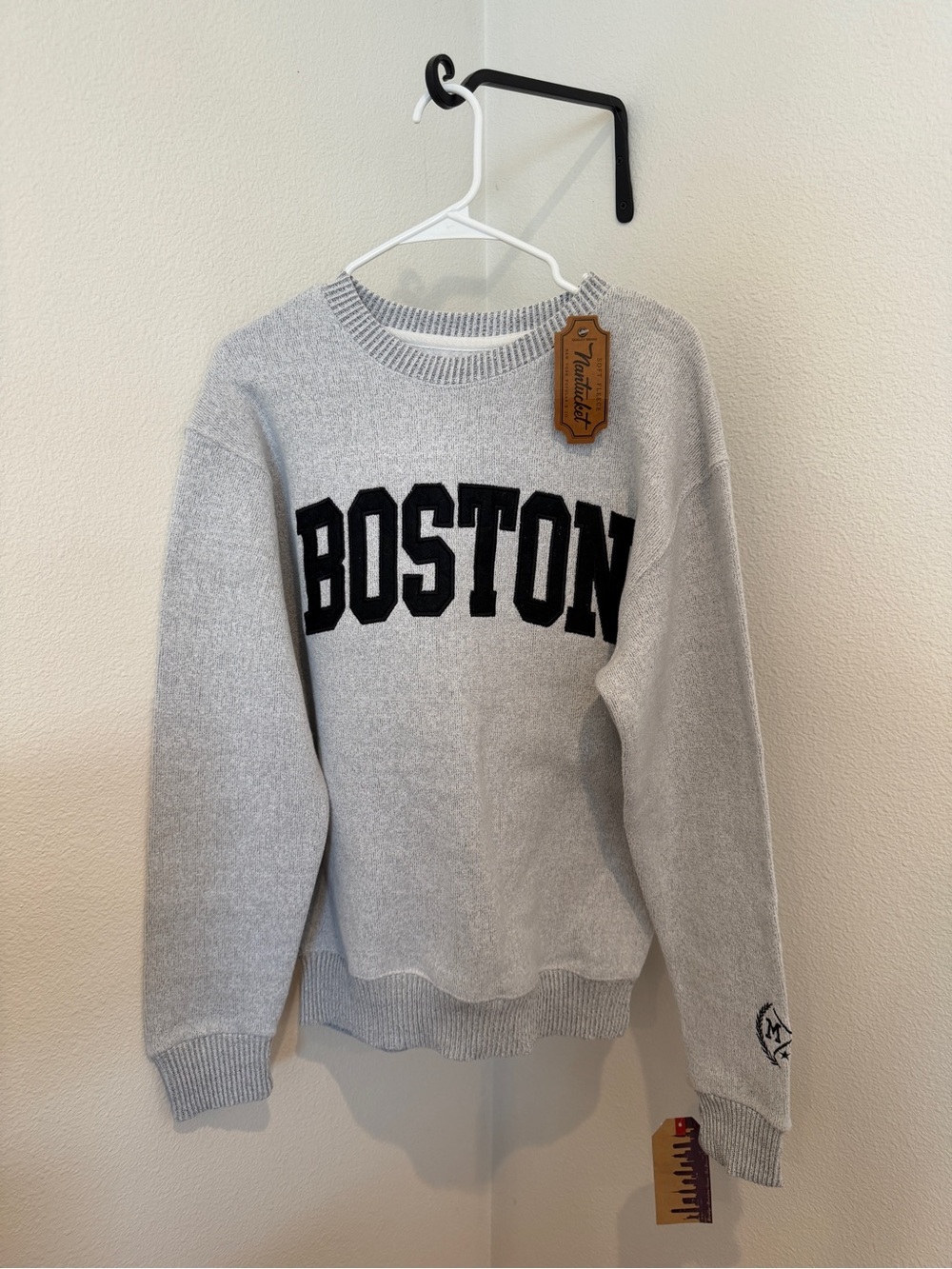 Boston Crewneck Sweatshirt - Light Gray